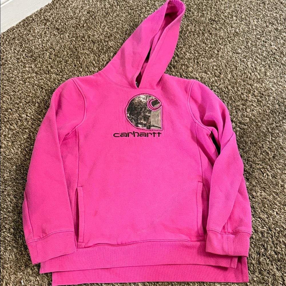 Carhartt Fuchsia Hoodie with Logo